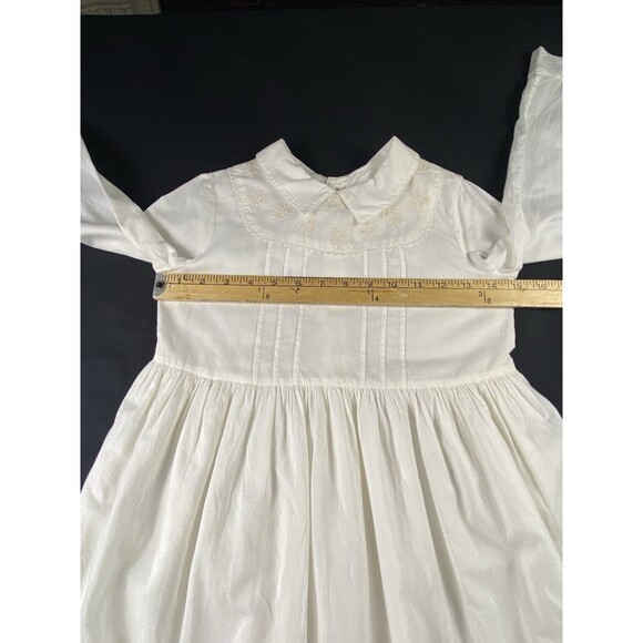 Bonpoint Girl’s Cotton White Pin Tuck Classic Embroidered Dress Size 8 NWT - Picture 8 of 16